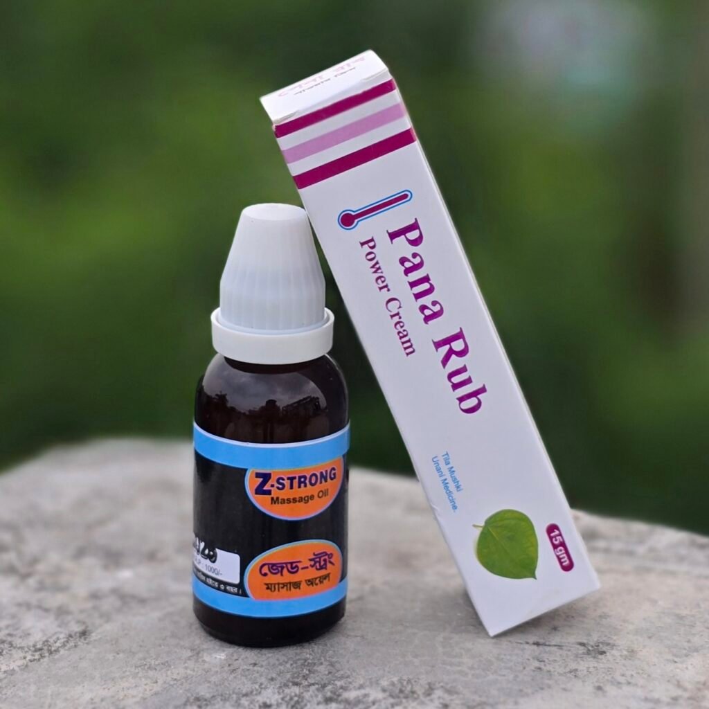 Z Strong Massage Oil + Pena Rub Power Cream
